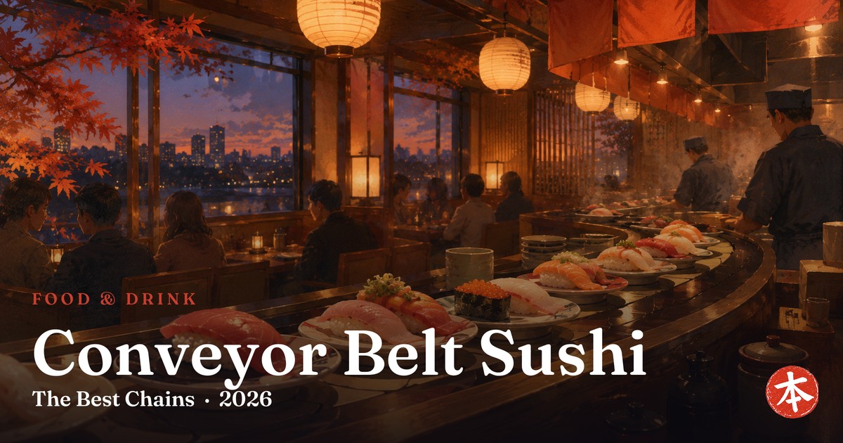 Conveyor Belt Sushi — Honto Japan