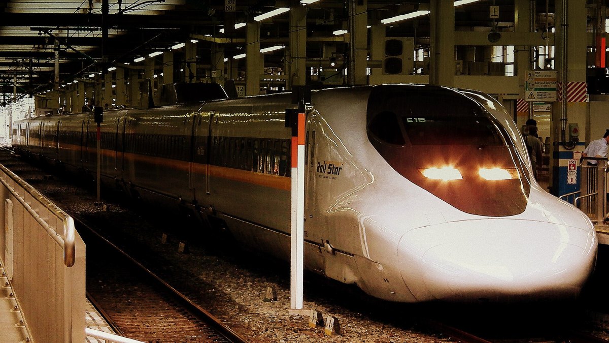 Sanyo Shinkansen at Hiroshima Station, on a JR West pass route