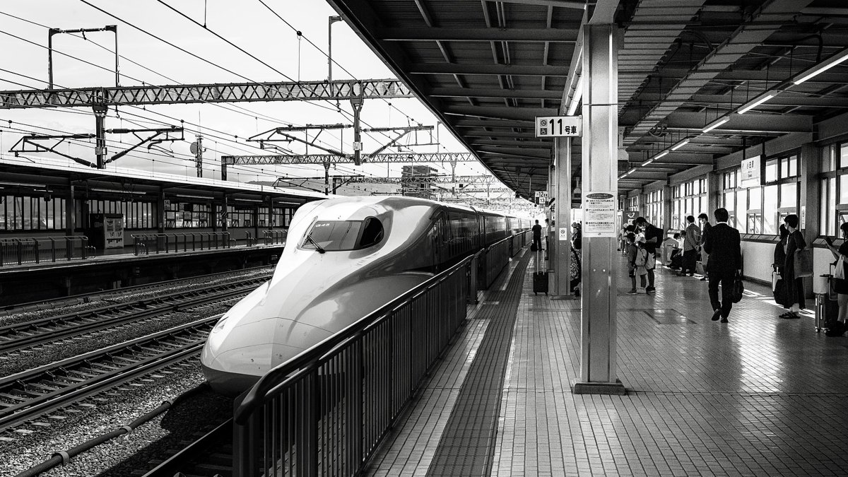 A Shinkansen bullet train, covered by JR East regional passes