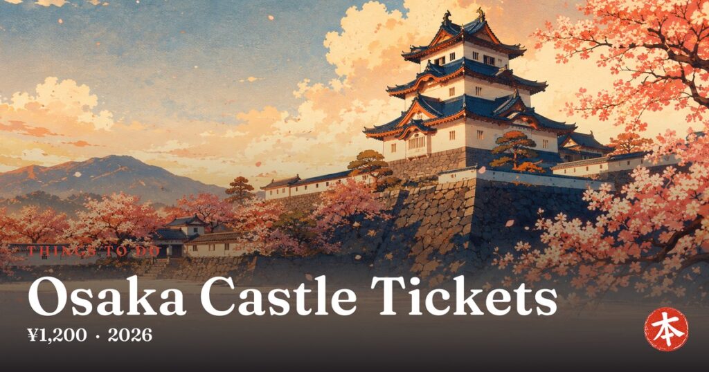Osaka Castle Tickets — Honto Japan