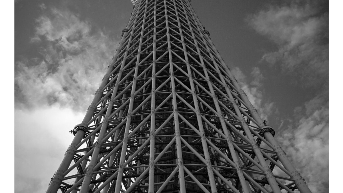 Tokyo Skytree seen from its base