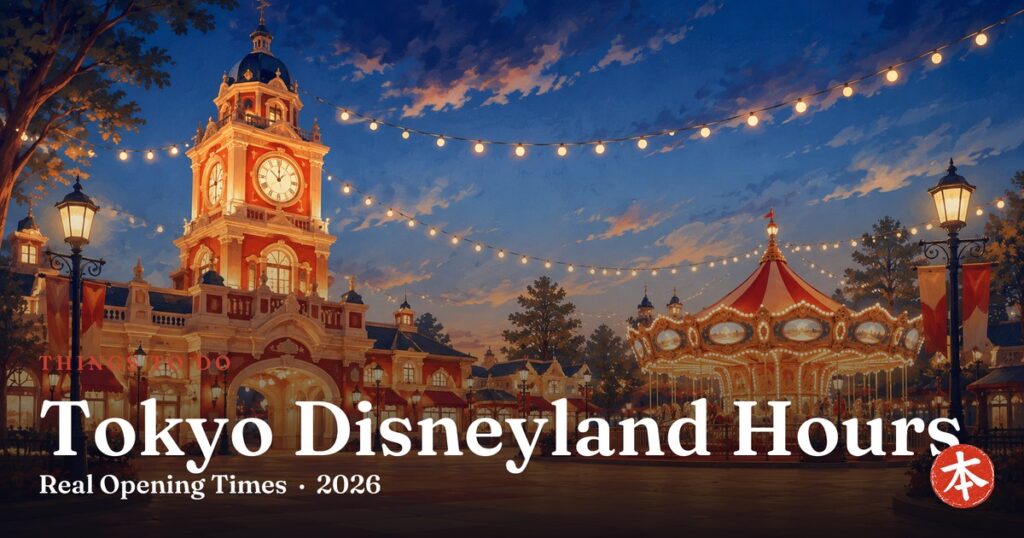 Tokyo Disneyland Hours — Honto Japan