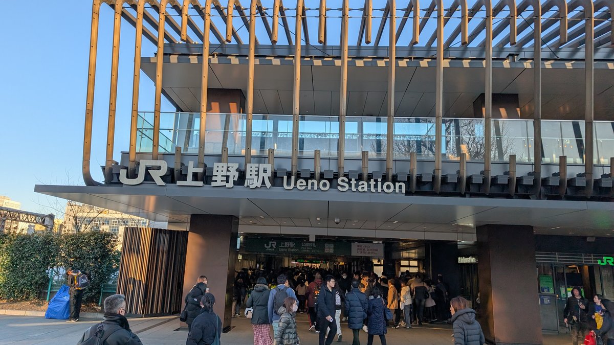JR Ueno Station, two minutes' walk from the hotel