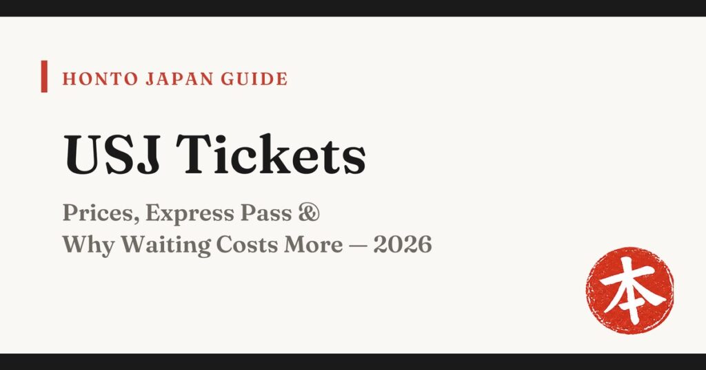 Universal Studios Japan tickets guide 2026 — Honto Japan
