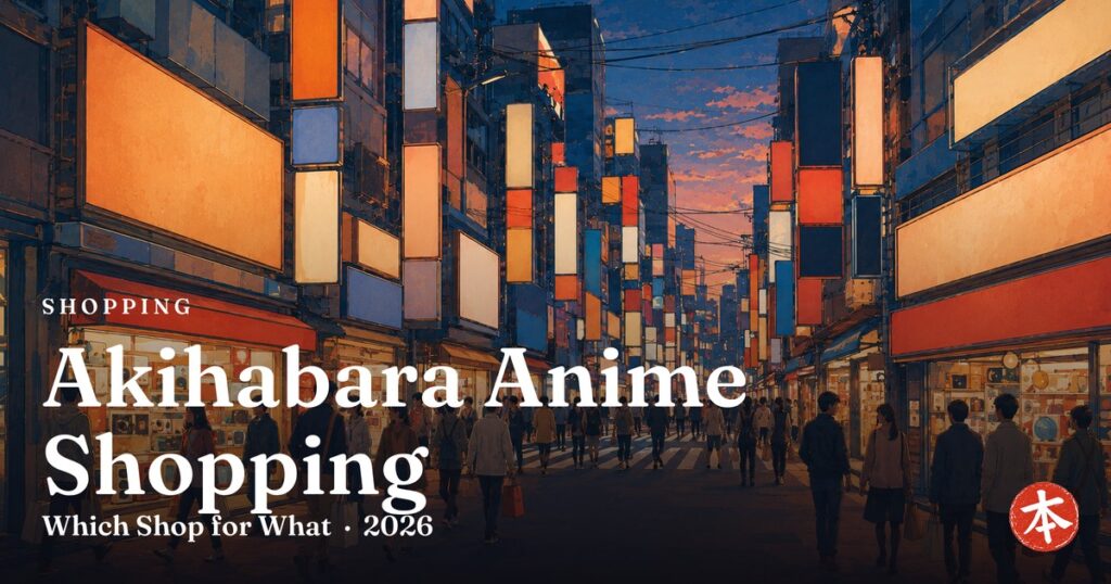 Akihabara Anime Shopping — Honto Japan