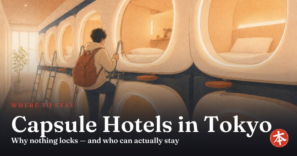 Capsule Hotels in Tokyo — Honto Japan