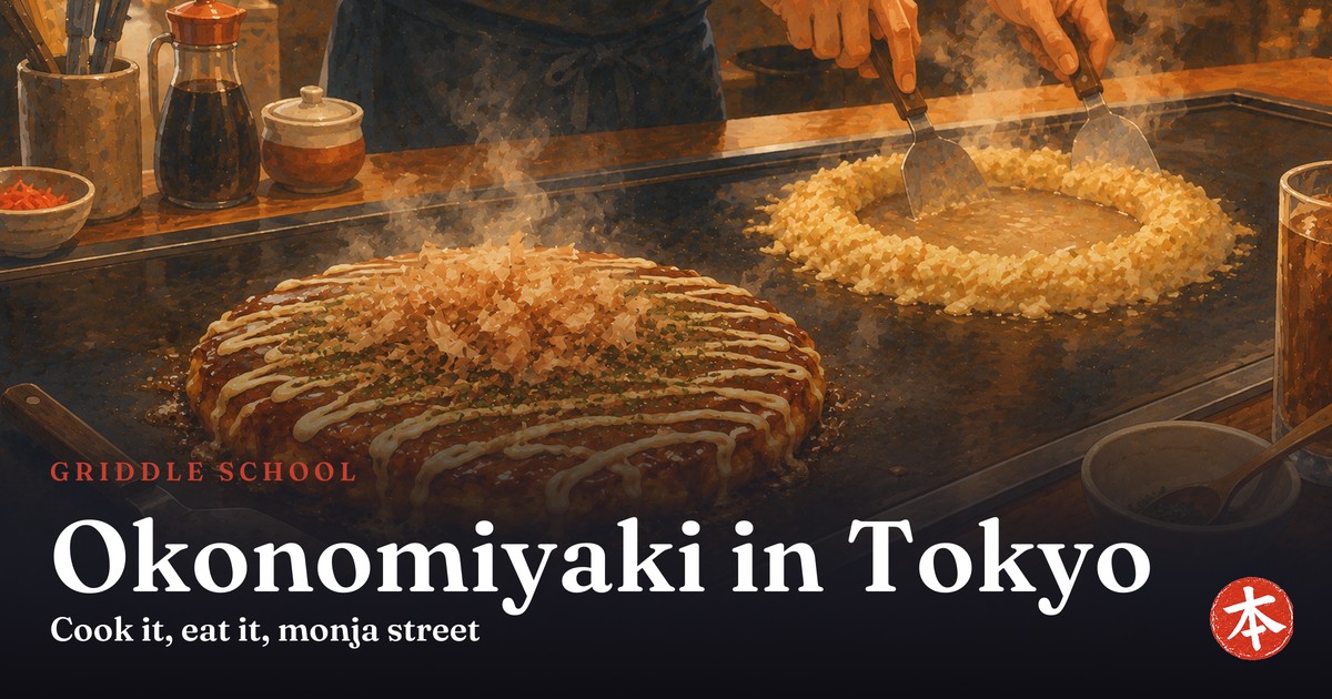 Okonomiyaki in Tokyo — Honto Japan