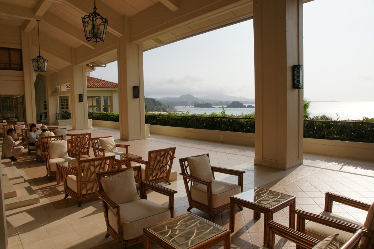 Open-air lounge terrace at The Busena Terrace