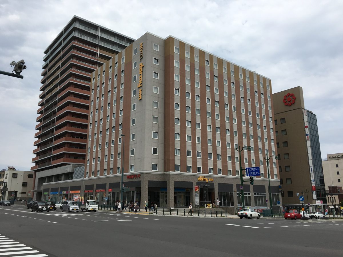 Dormy Inn Premium Otaru building exterior in daytime