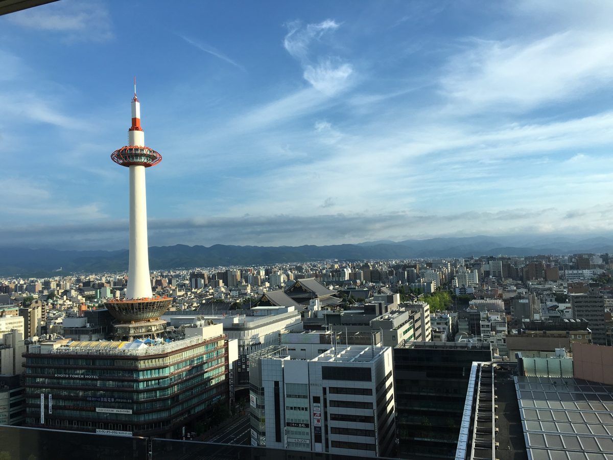 View of Kyoto Tower from Hotel Granvia Kyoto