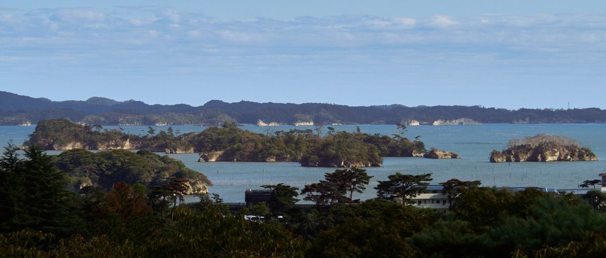 Pine-covered islands in Matsushima Bay