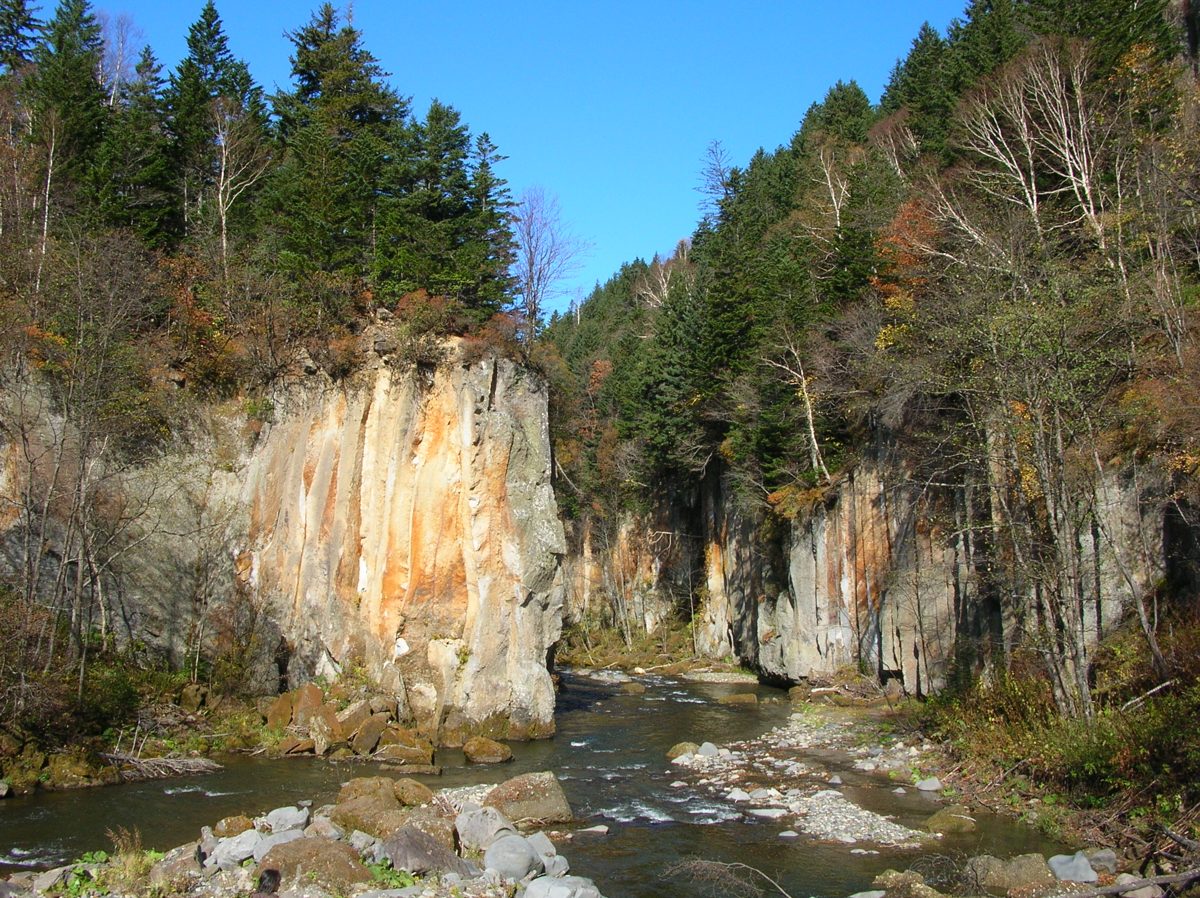 Autumn colors in Sounkyo gorge, Hokkaido