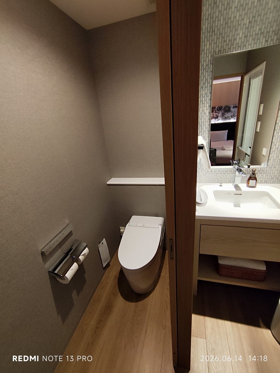 A hotel room interior in Kyoto