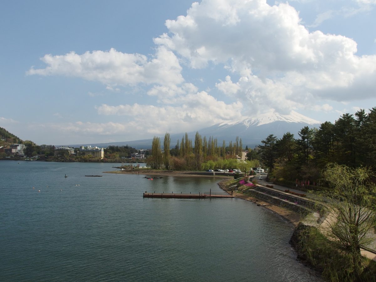Lakeside promenade at Fujikawaguchiko