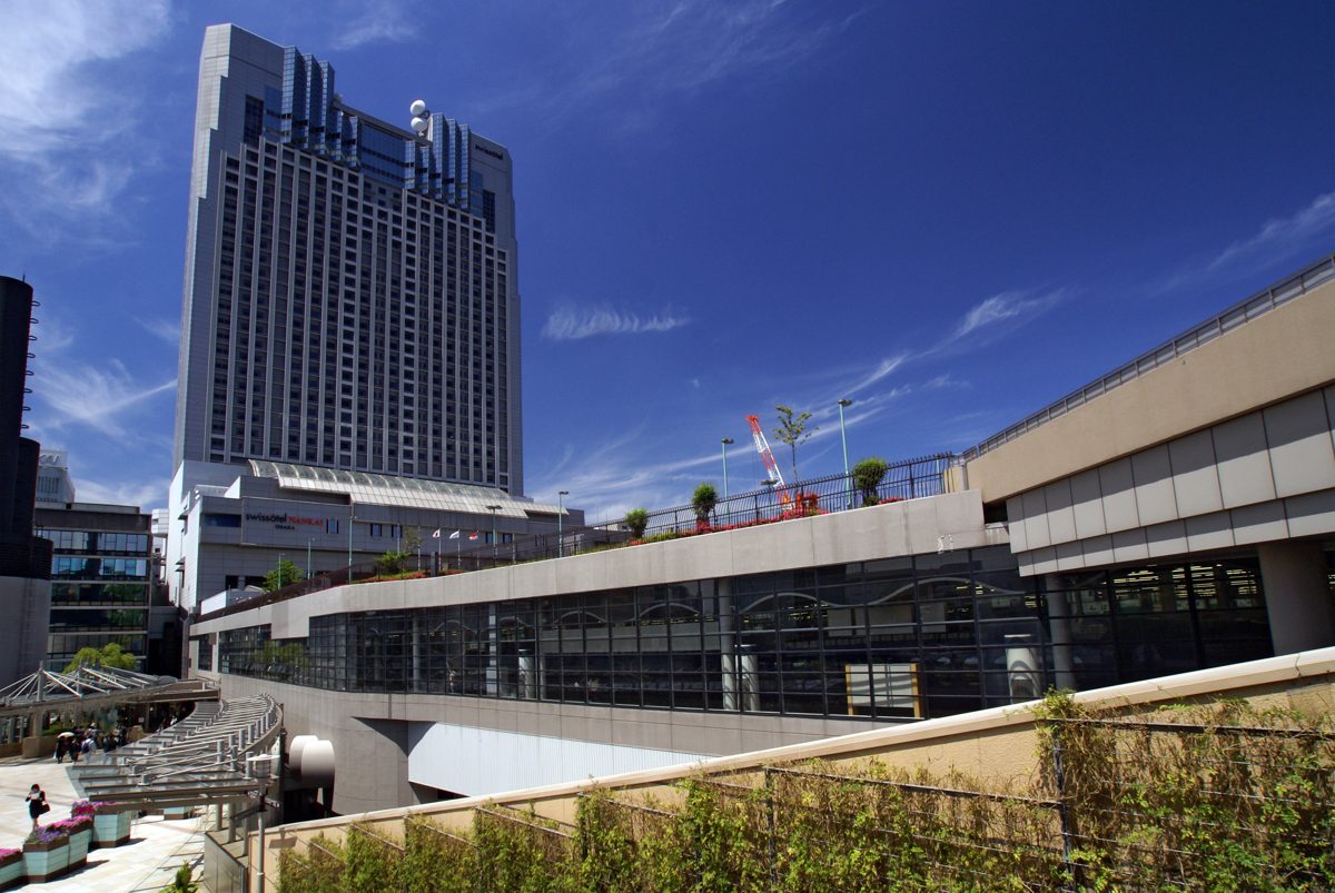 Swissotel Nankai Osaka tower above Nankai Namba Station