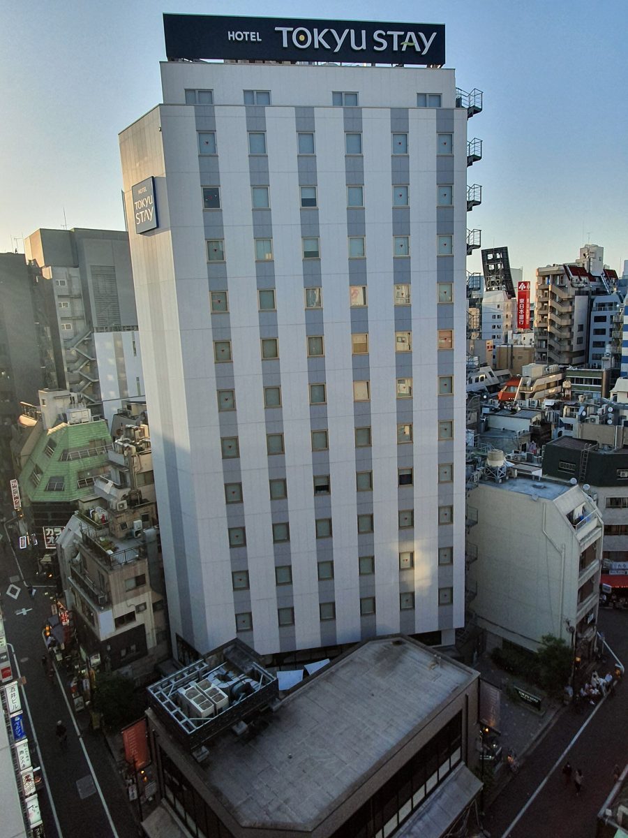 Tokyu Stay Shinjuku exterior seen from above