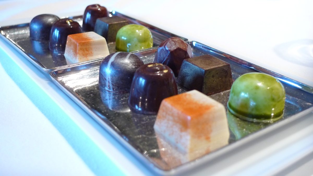 Box of chocolate truffles
